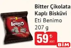 ETİ BENİMO BİTTER ÇİKOLATA KAPLI BİSKÜVİ 207 G